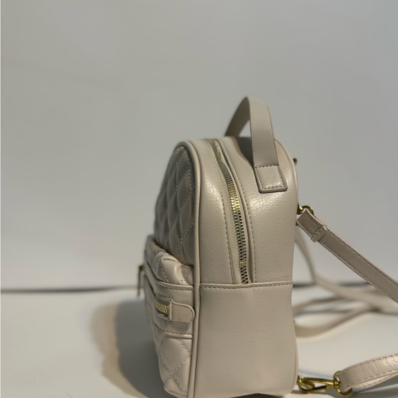 Quilted Mini Backpack - Cream - Picture 2 of 4